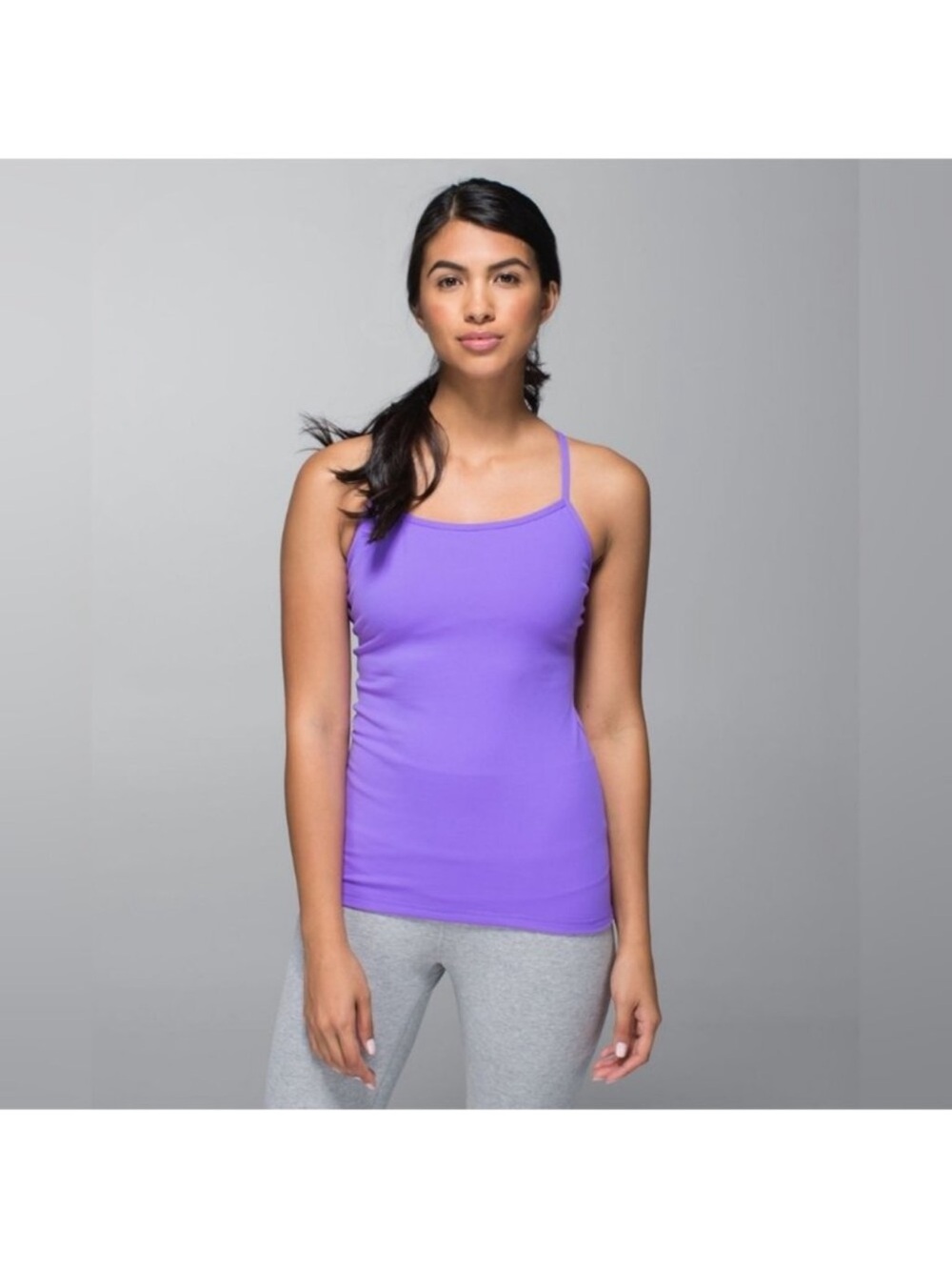 Lululemon Power Y Tank *Luon Light
Power Purple size 8